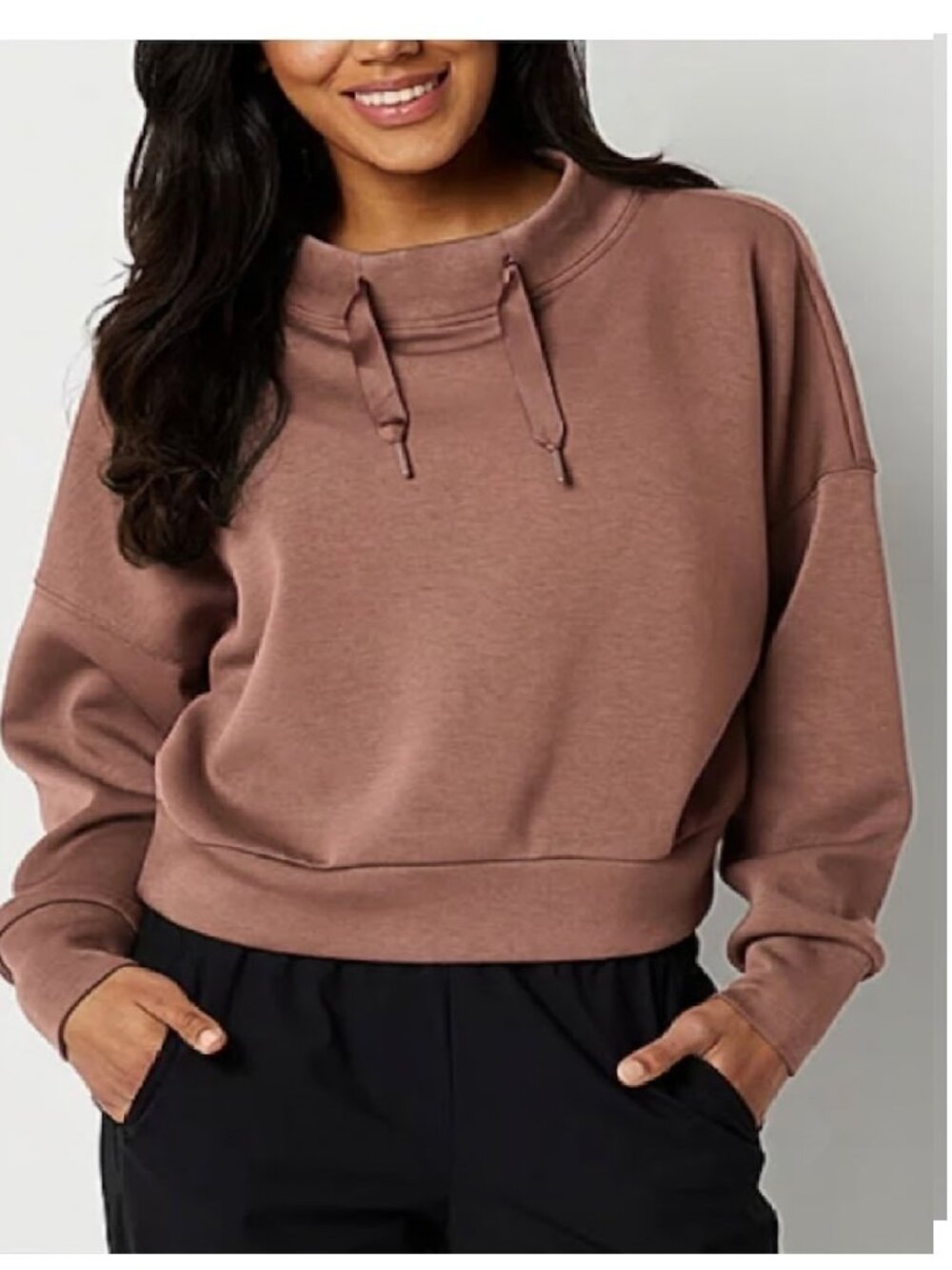 STYLUS Women's Cropped Pullover Hoodie - Sz 2XL NWT